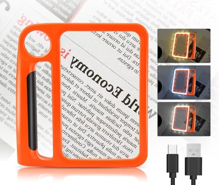 5 x Handenvrij Vergrootglas Met Licht - Groot Leesvergrootglas Voor Ouderen
