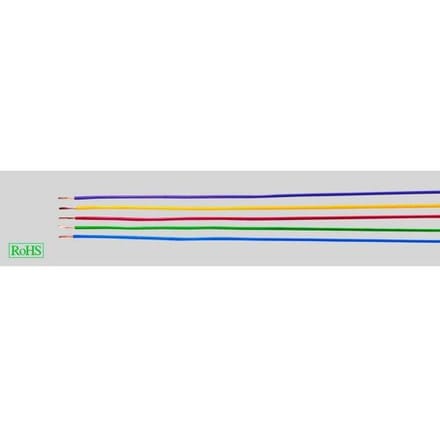 HELU 29372 Enkele ader H05V-K 1 x 1 mm² Rood, Wit 100 m
