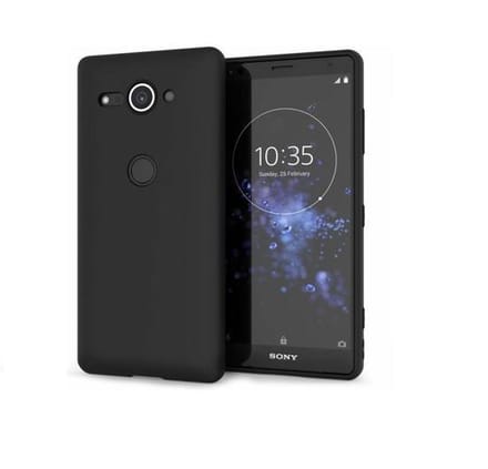 Pearlycase.. Zwart TPU Siliconen Case Hoesje Geschikt voor Sony Xperia XZ2 Compact