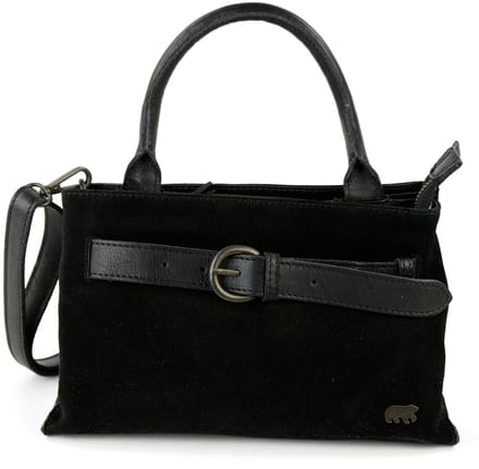 Bear Design Aagje Suede Leren Handtas - Zwart