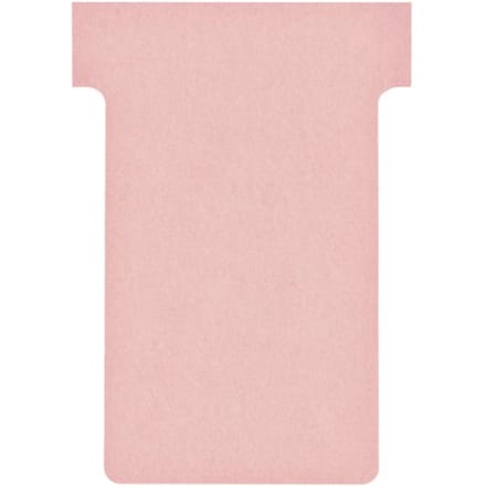 Nobo T-planbordkaarten index 2, ft 85 x 60 mm, roze
