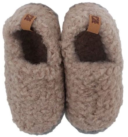 ATTREZZO® Sloffen - Teddy - Maat 36-37 - Taupe - Pantoffels
