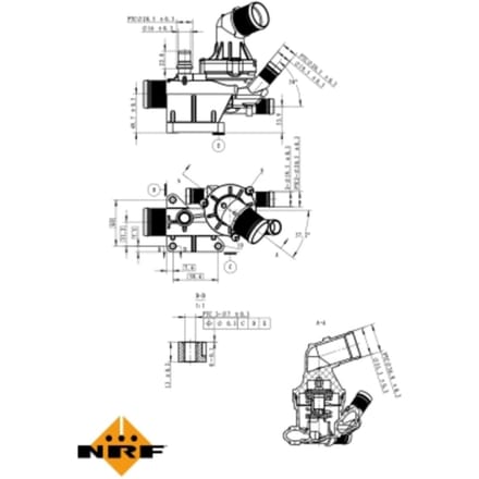 Thermostaat, koelvloeistof NRF 725019
