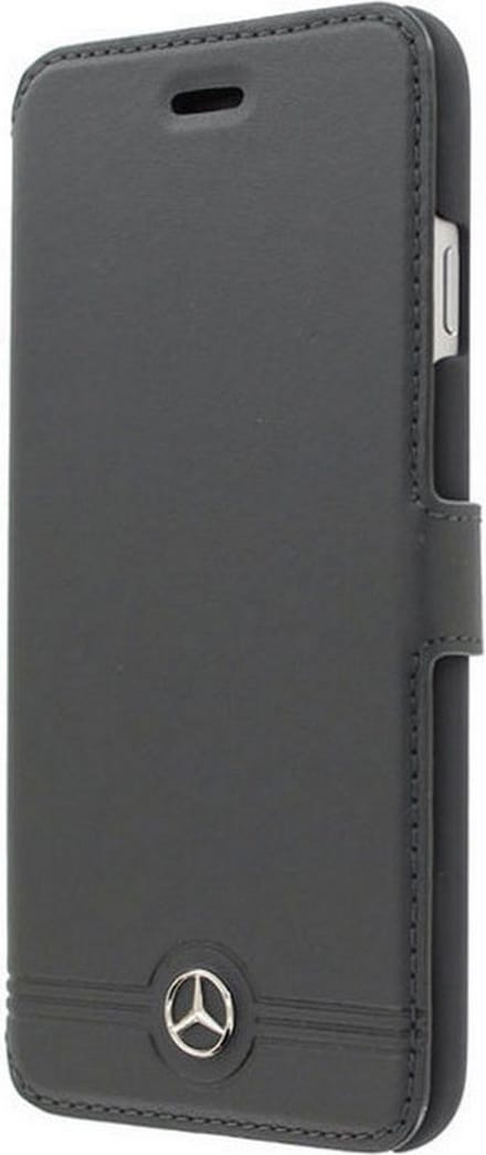 Mercedes-Benz Leather Book Case - Geschikt voor Apple iPhone 6/6S Plus (5.5") - Zwart