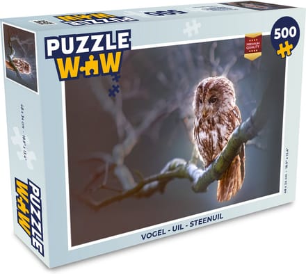 Puzzel Vogel - Uil - Steenuil - Legpuzzel - Puzzel 500 stukjes