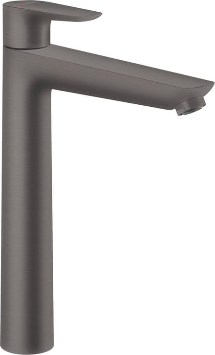 hansgrohe Talis E - Wastafelmengkraan - Ééngreeps bediening - Met trekwaste - 240mm maat - Brushed Black Chrome