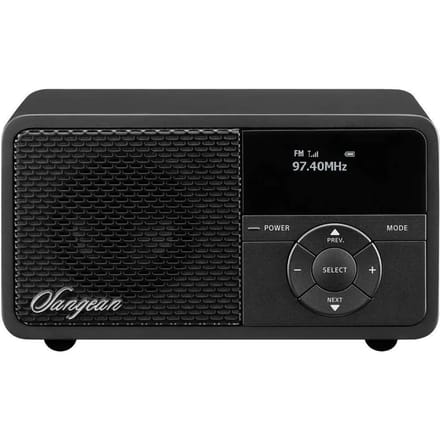 Sangean DDR-7X Radio DAB+, VHF (FM) AUX, Bluetooth Toetsvergrendeling, Oplaadbaar Zwart