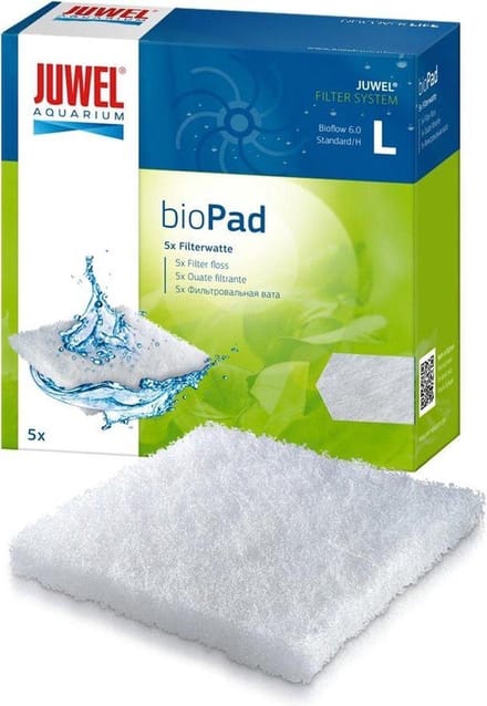 Juwel biopad L filterwatten - Wit