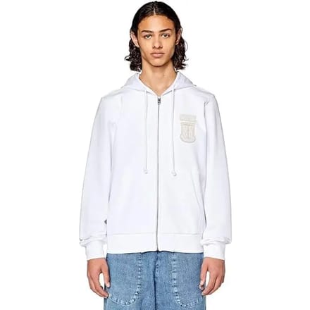 Diesel Ginn K10 Sweatshirt Met Rits Wit M Man