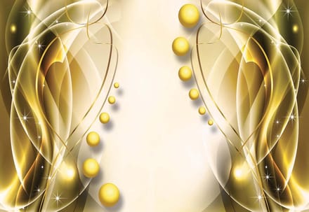 Fotobehang Pattern Spheres Abstract | XL - 208cm x 146cm | 130g/m2 Vlies