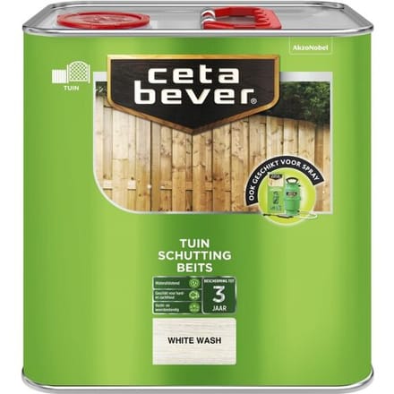 Cetabever - Schuttingbeits Transparant - White Wash - 2,5 L