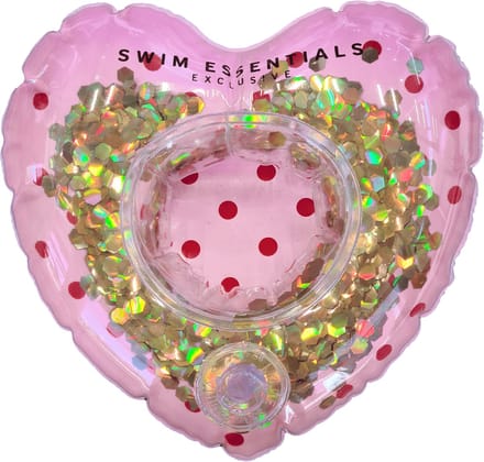 Swim Essentials Opblaasbare Bekerhouder - Zwembad Accessoires - Drankhouder Zwembad - Roze Hart