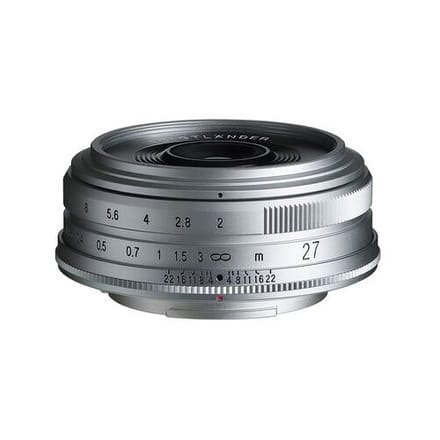VoigtlÃ¤nder Ultron 27mm f/2.0  Fujifilm X zilver