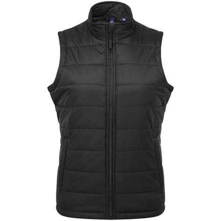 Premier Dames/Dames Recyclight Gewatteerd Gilet (Zwart)