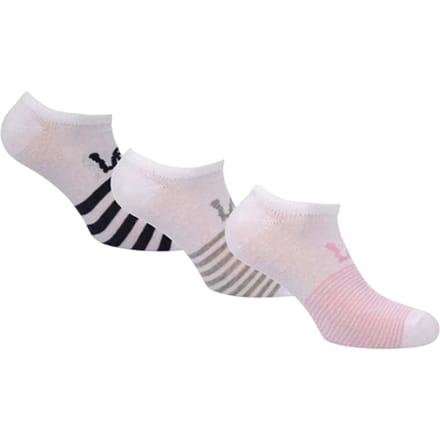 Lee Dames/Dames Gestreepte Binnensokken (Set van 3) (Wit)