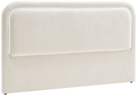Vente-unique Hoofdbord met LED's - 140 cm - Getextureerde stof - Beige - IRSITA