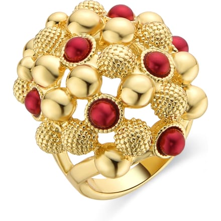 Luxenter ring afgewerkt in 18k geel goud - Xiglor