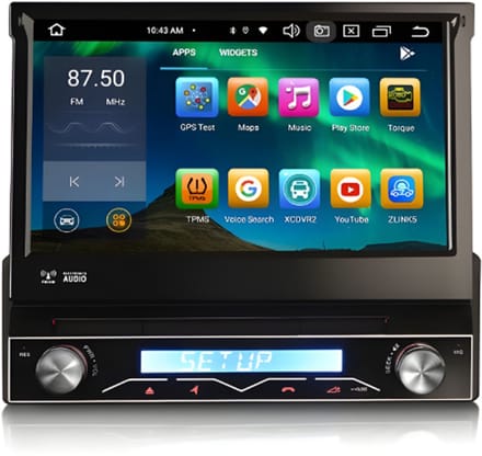 1 din carplay klapscherm | Android Auto | Android 13 | Cartronix