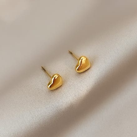JewelGalerie- Oorbellen- Studs - Hartje - Goud
