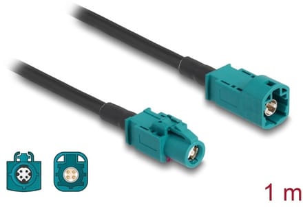 Delock Cable HSD Z male to HSD Z female 1 m