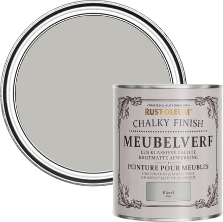 Rust-Oleum Lichtgrijs Chalky Finish Meubelverf - Kiezel 750ml