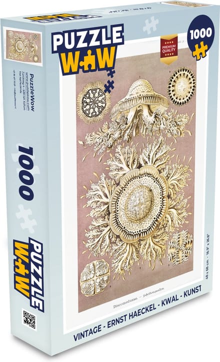 Puzzel Vintage - Ernst Haeckel - Kwal - Kunst - Legpuzzel - Puzzel 1000 stukjes volwassenen