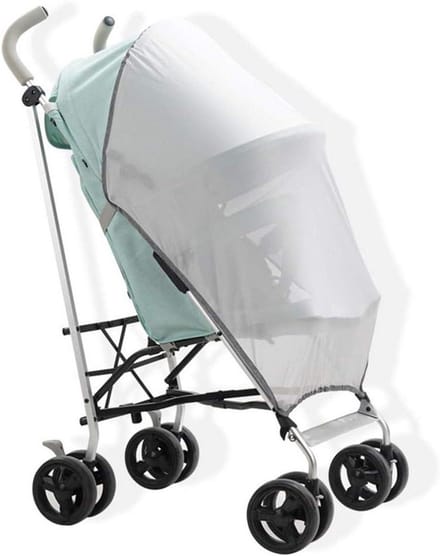 Zonnescherm Kinderwagen - Universeel, UV-Bescherming, Wandelwagen Luifel, 4 Seizoenen - Grijs