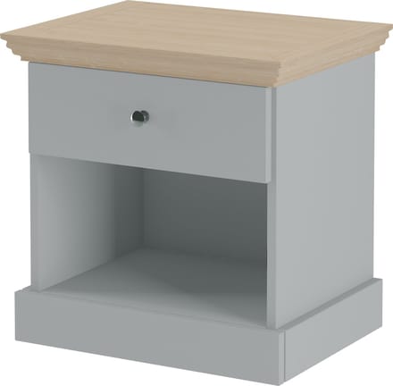 Binz-Nachtkastje - 1-lade - Grijs Eikenlook
