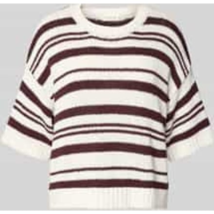 Gebreide pullover met 1/2-mouwen, model 'Hannalie'