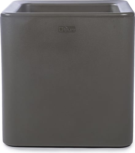 Otium bloempot dubbelwandig Quadris 40 cm anthracite