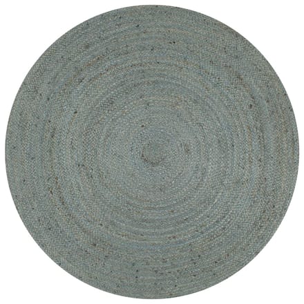 vidaXL - Vloerkleed - handgemaakt - rond - 150 - cm - jute - olijfgroen