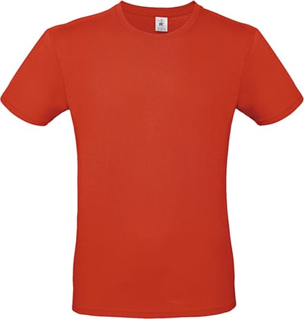 Classic E150 T-shirt B&C Collectie Vuurrood Maat M