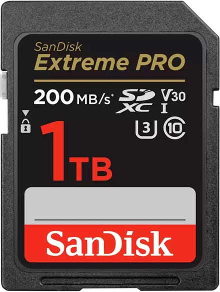 SANDISK Extreme PRO SDXC-kaart 1000 GB Class 10 UHS-I – Schokbestendig, Waterdicht
