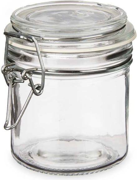 Vivalto Voorraadpotten/bewaarpotten - Tarro - 250 ml - glas - beugelsluiting - D11 x H10 cm