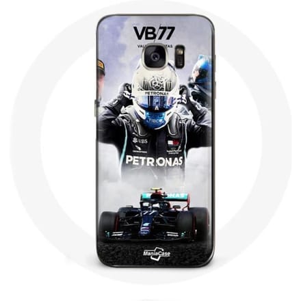 Coque pour Samsung Galaxy S6 edge Formule 1 Valtteri Bottas pilote de course F1 Noir