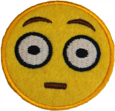 Fjesta© Emoji Embleem - Verbaasd Gezicht - Carnaval Den Bosch