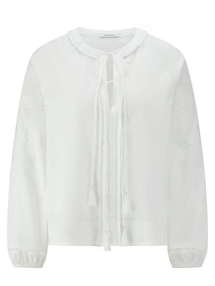Blouse Van Peter Hahn wit