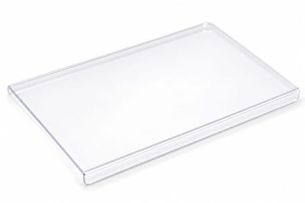 VHV - Snijplank - Transparante Acryl Plank met Rand - Voor Keukenblad