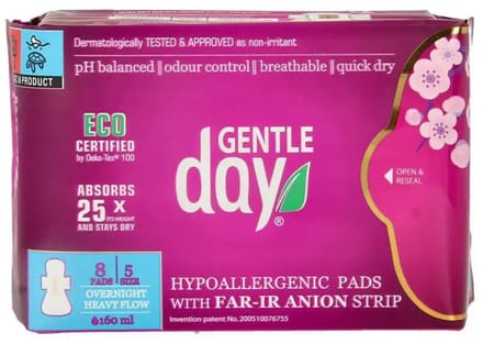 Gentle Day - Maandverband nacht - 8 stuks