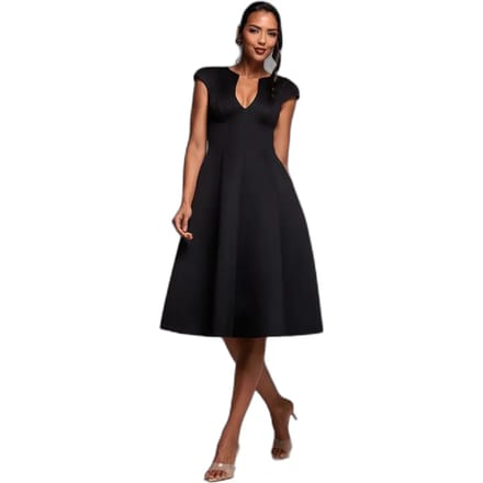 Damesjurk Goddiva Cap A-line Wine