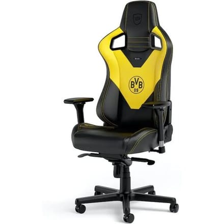 noblechairs EPIC BVB PC-gamestoel Gecapitonneerde zitting Zwart, Geel