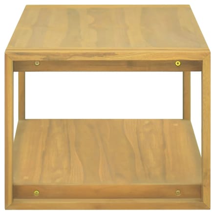 vidaXL - Badkamerwandkast - 90x45x35 - cm - massief - teakhout