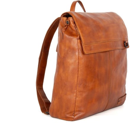 Leren Laptop Rugzak - 15.6 inch - Ted - Brandy Cognac