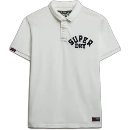 Superdry Vintage Athletic Korte Mouw Poloshirt Wit S Man