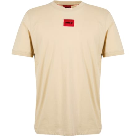 Hugo Diragolino T-shirt voor heren met logo op de borst (Beige)