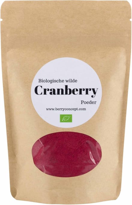 Biologische wilde cranberry poeder 150 gram