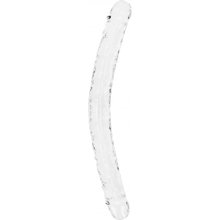 RealRock by Shots Realistische dubbel dildo's - 18'' / 45 cm - Transparant