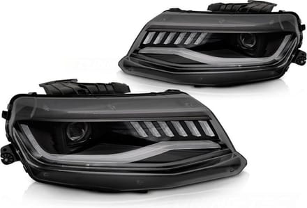 Camaro Koplampen Set 2016-2018 Zwart - Xenon LED Upgrade Package
