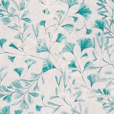 ELEGANTE BLADEREN BEHANG | Botanisch - Wit Grijs Blauw - A.S. Création Anna D'Andrea