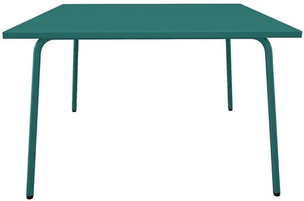 Vente-unique Vierkante tuintafel L120 cm van metaal - Blauwgroen - MIRMANDE van MYLIA